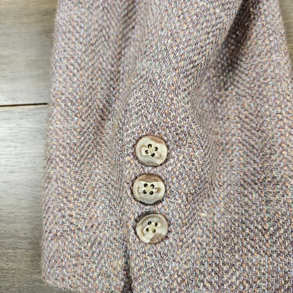 Graham & Gunn Mens‎ 44 Tweed Blazer Sport Coat Vintage 70s Multicolor Tweed